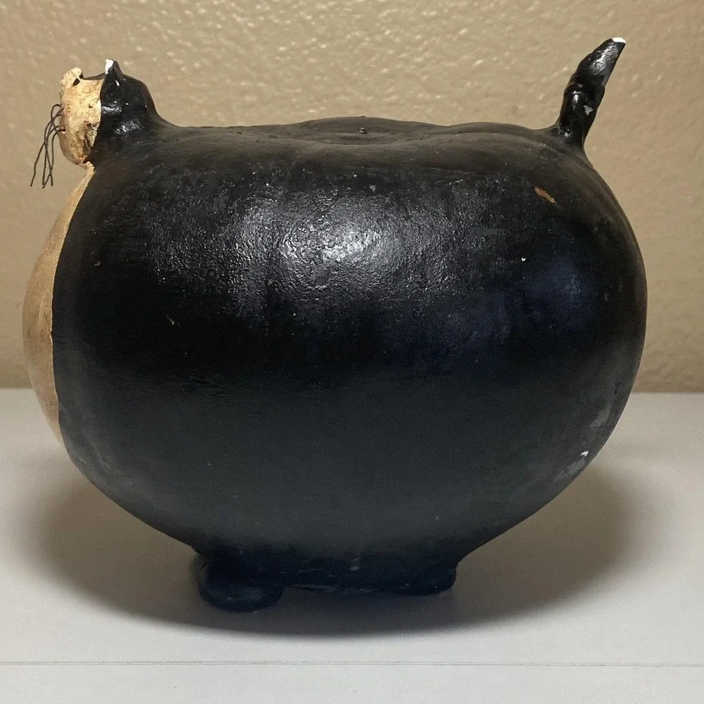 Fat Cat Gourd Art Cat/ Halloween Figurine 6